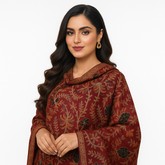 Luxury Embroidered Shawl - Timeless Elegance