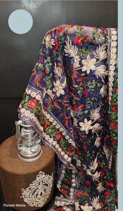 Multicolor Embroidered Shawl